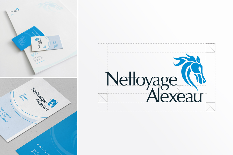 Nettoyage Alexeau, branding